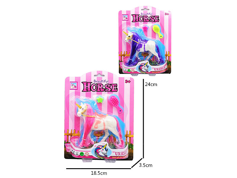 Flocked Unicorn(2C) toys