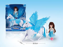 Pegasus & 5inch Doll