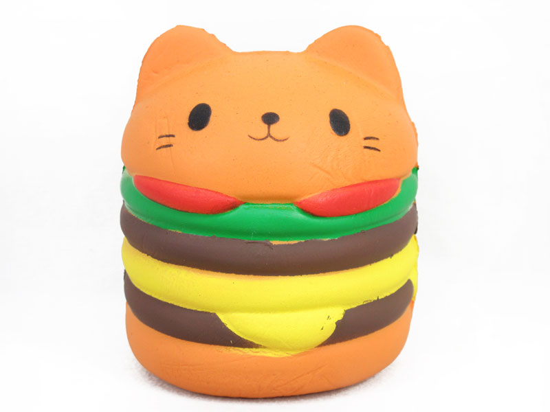 Slow Rebound Hamburger Cat toys