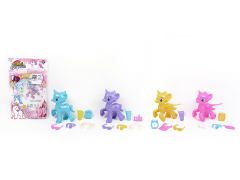 Horse Set W/L(4C） toys