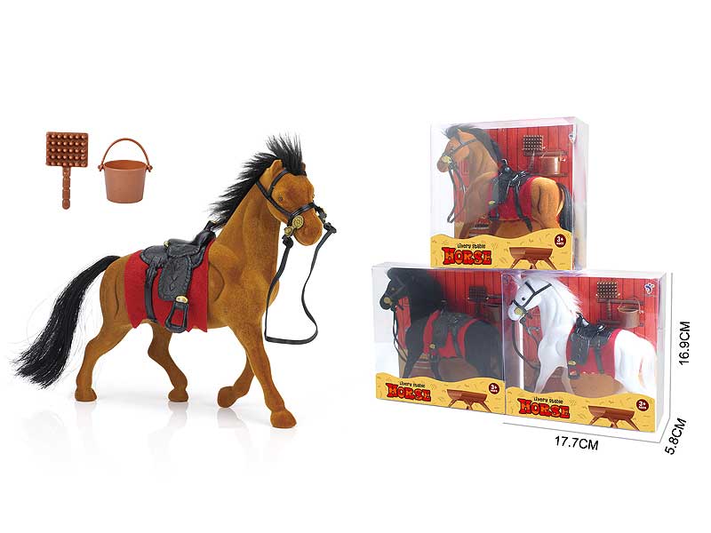 Flocking Horse Set(3C) toys