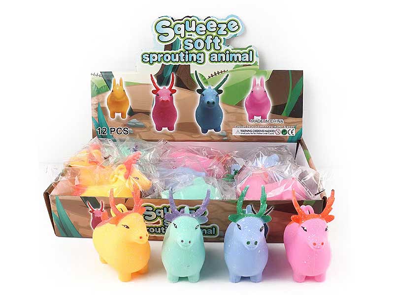 Flour Glitter Sika Deer Kneading Music W/L(12in1) toys