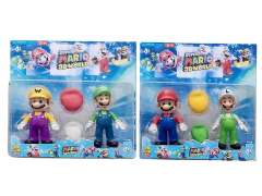 6inch Mario Set W/L(2in1) toys