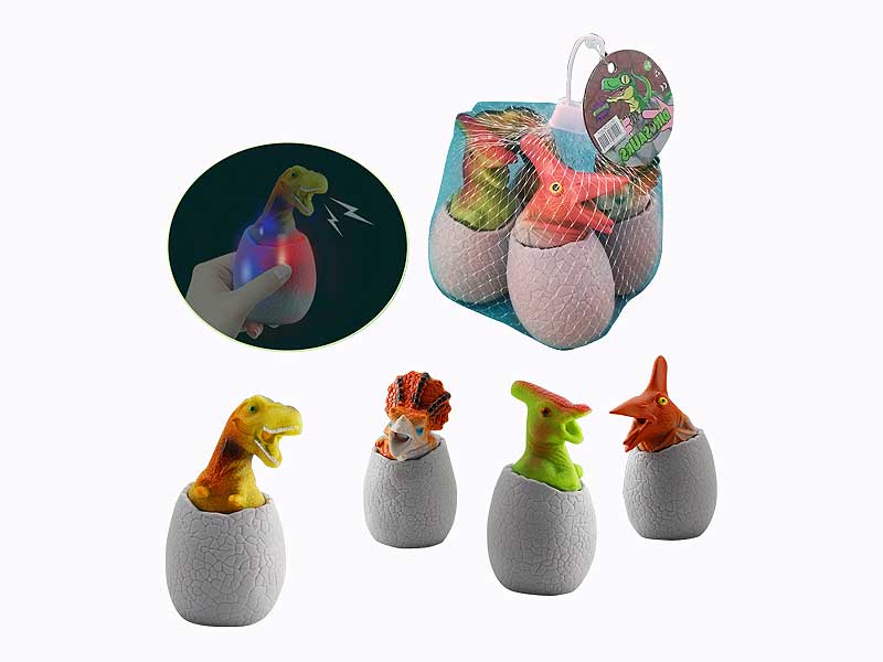 Squeezing Dinosaur Egg W/L(4in1) toys