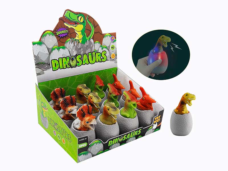 Squeezing Dinosaur Egg W/L(12in1) toys