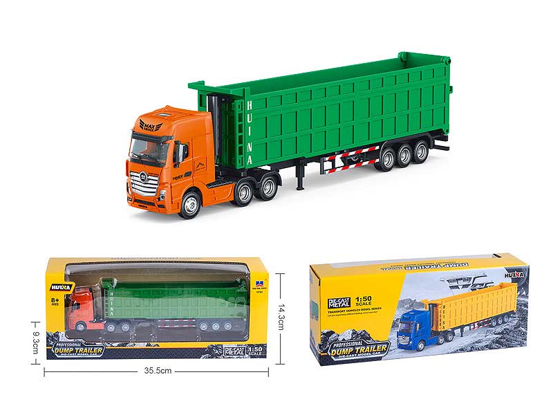 1:50 Die Cast Dump Truck Model toys