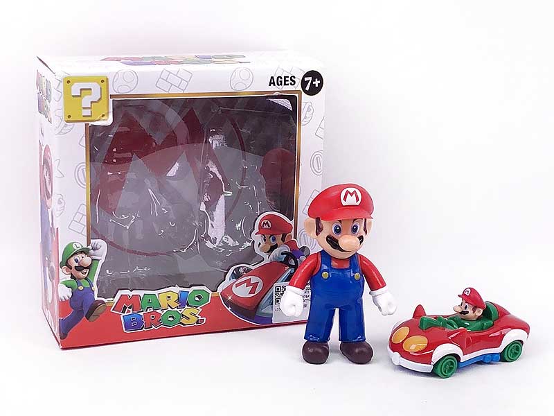 4.5inch-5.5inch Mario W/L & Pull Back Car(8S) toys