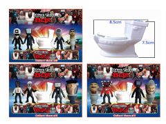 3.5inch Toilet Man Vs Surveillance Man(4in1) toys