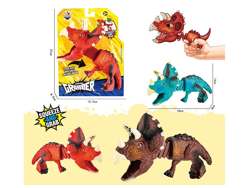 Telescopic Triceratops Clip(4C) toys