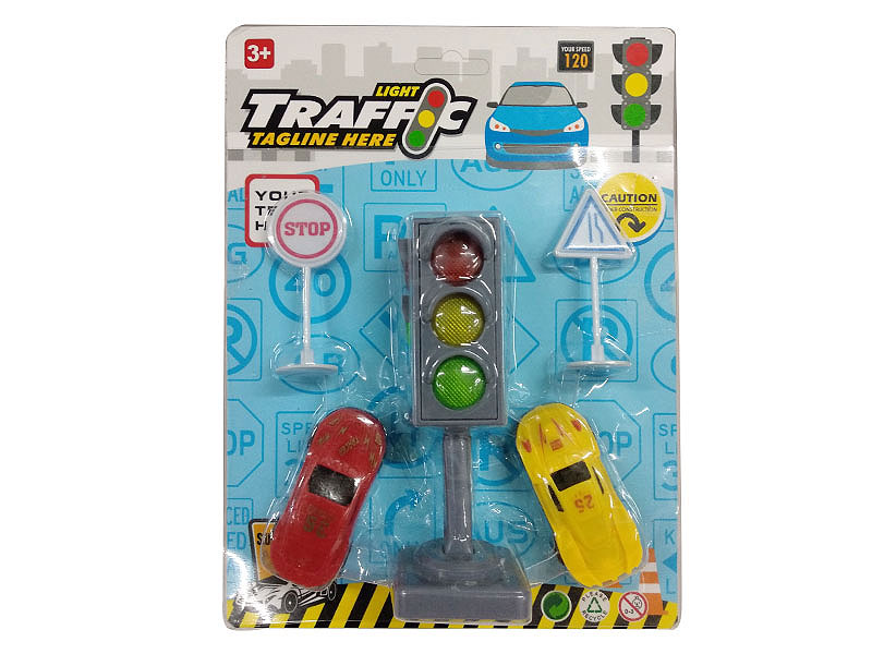 Traffic Lights & Road Signs & Car(2C) toys