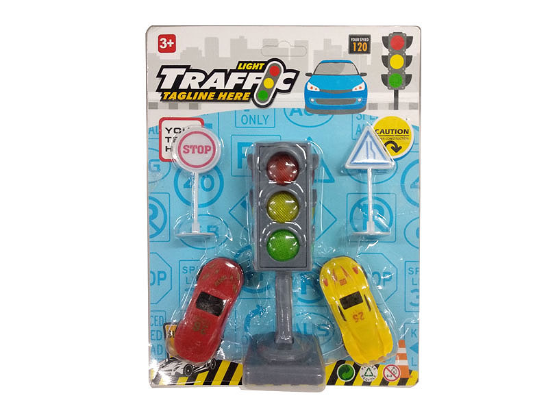 Traffic Lights & Road Signs & Car(2C) toys