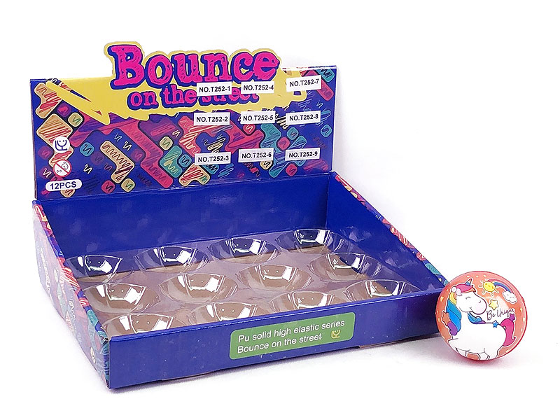 6.3cm Bounce Ball(12in1) toys