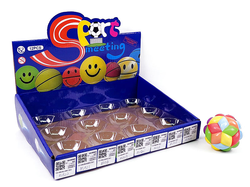 6cm Bounce Ball(12in1) toys