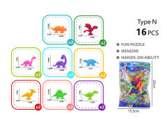 Dinosaur Paste Music(16pcs) toys