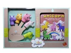 Unicorn Finger Puppet & Bathing Book toys