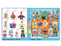 5.5CM Key SpongeBob(10in1) toys