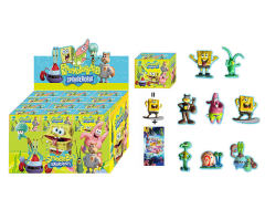 3.5-6CM Blind Box Spongebob(24in1) toys