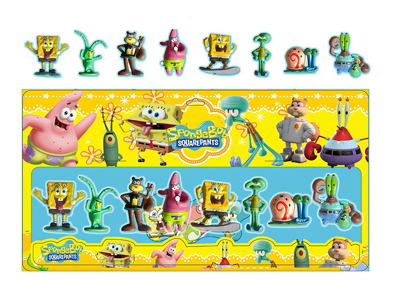 3.5-6CM Spongebob(8in1) toys