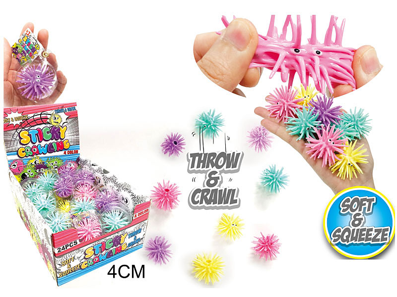 Macaron Crawling Sticky Ball(24in1) toys