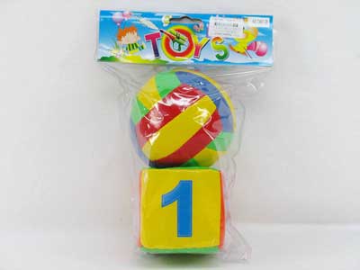 4"Dice & Ball W/Bell(2in1) toys