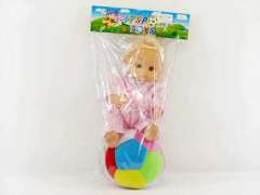 5"Ball & Doll W/Bell(2in1) toys