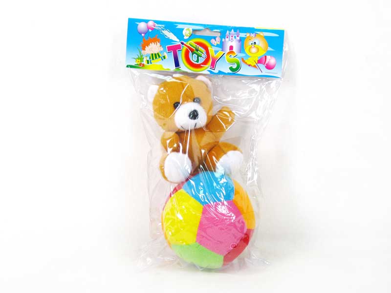 4"Ball W/Bell & Bear toys