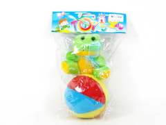 4"Ball W/Bell & Frog toys