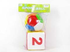 5"Dice & Ball W/Bell(2in1) toys