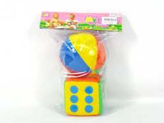 4"Ball & Dice W/Bell(2in1) toys