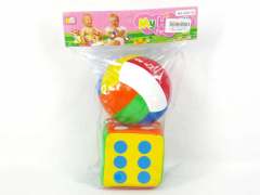 4"Volleyball & Dice W/Bell(2in1) toys