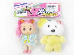 Brush Bear & Doll toys