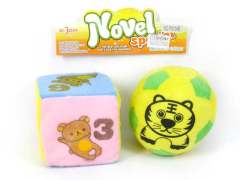 Football & 5"Dice W/Bell(2in1) toys