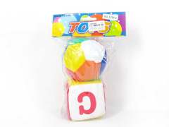 3＂Dice & 3.5＂Ball W/Bell(2in1) toys