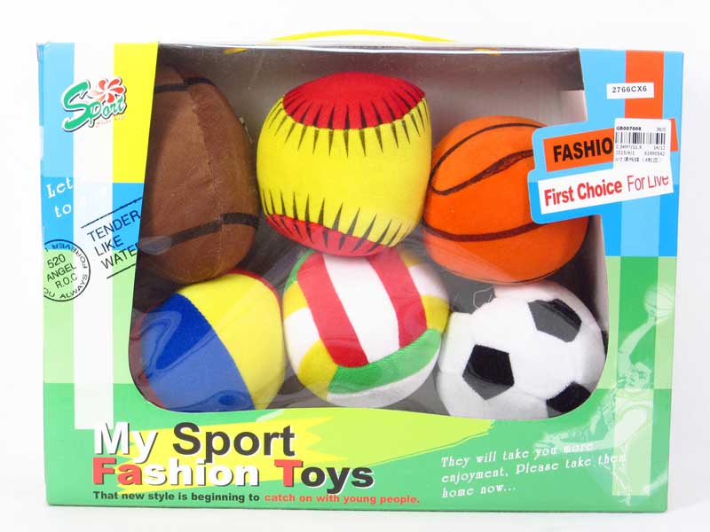 6inch Stuffed Ball(6in1) toys