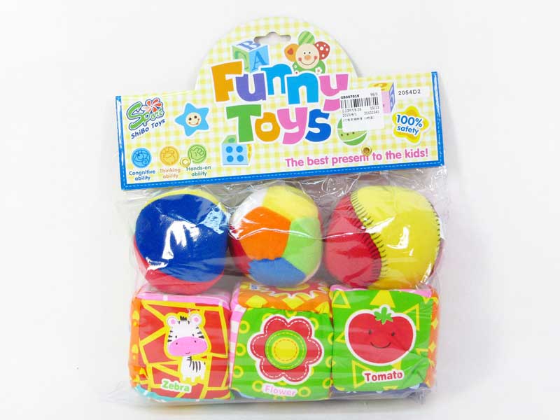 3inch Stuffed Ball(6in1) toys