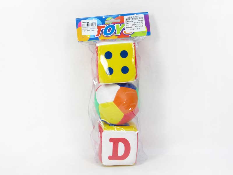 3inch Dice & Stuffed Ball(3in1) toys