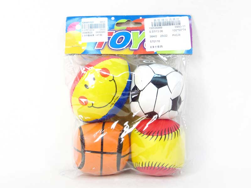 2.5inch Stuffed Ball(4in1) toys