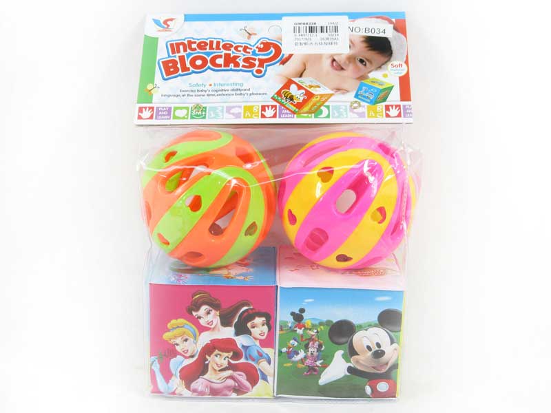 Stuffed Block & Ball Bell toys