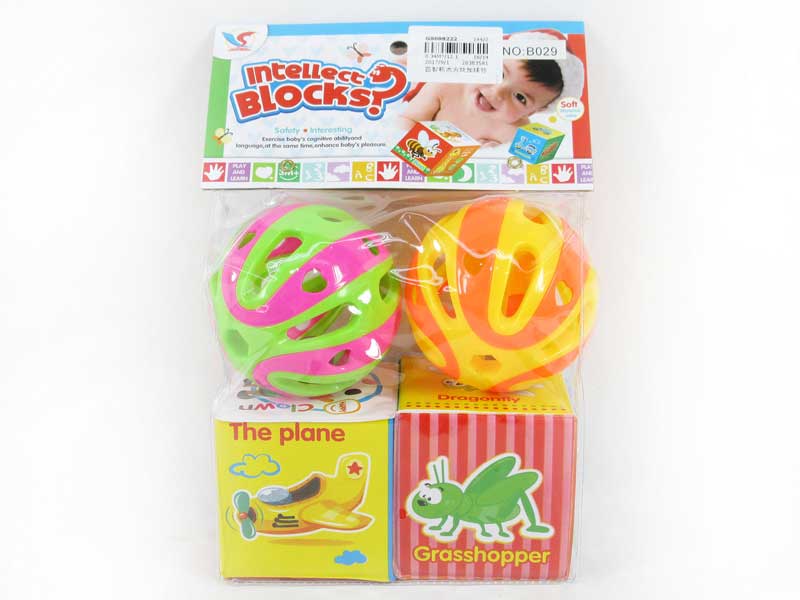 Stuffed Block & Ball Bell toys