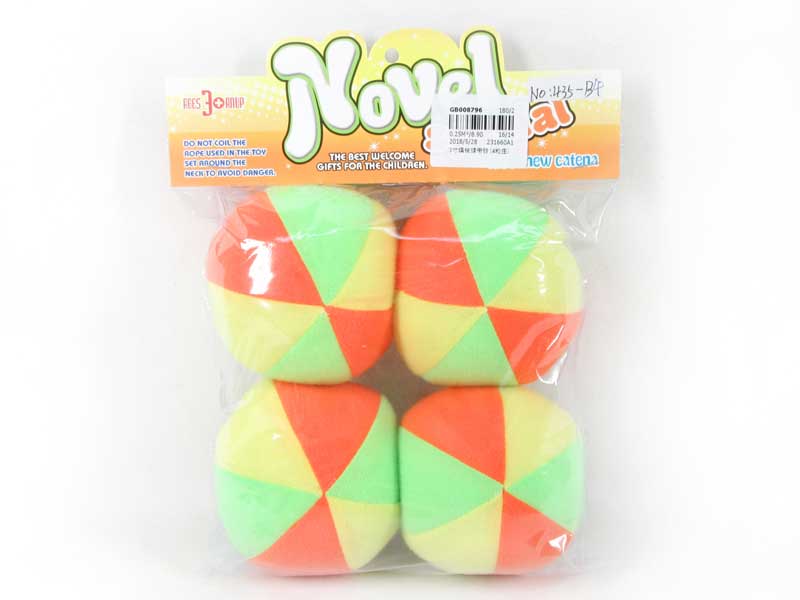 6inch Stuffed Ball W/Bell(4in1) toys