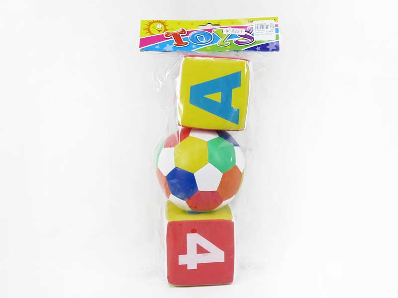 5inch Ball & 4inch Dice W/Bell(3in1) toys