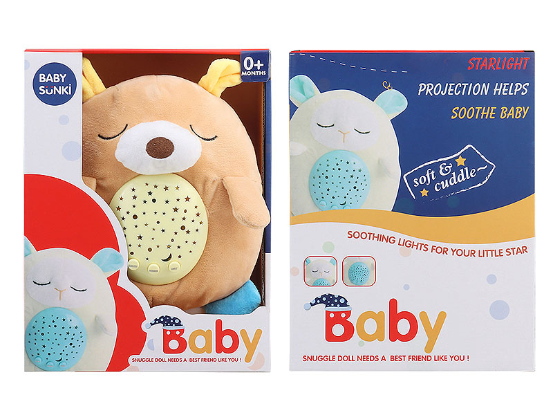 Plush Soothes Projection Bear W/L_S toys