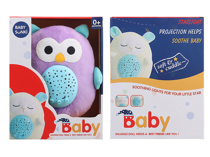 Plush Soothes Projection Owl W/L_S toys