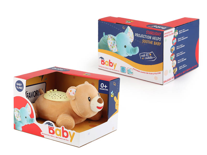 Plush Soothes Projection Bear W/L_S toys