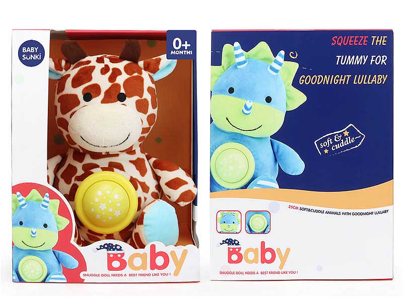 Plush Soothes Giraffes W/L_S toys