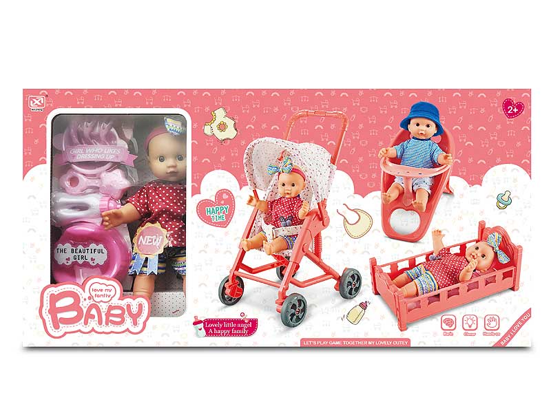 12inch Doll Set & Go-Cart toys