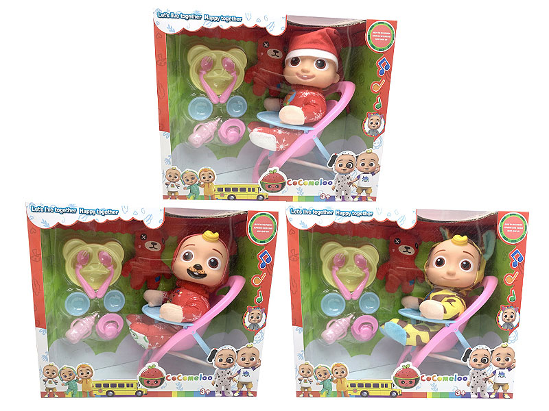 10inch Cotton Super Baby Set W/M(3S) toys