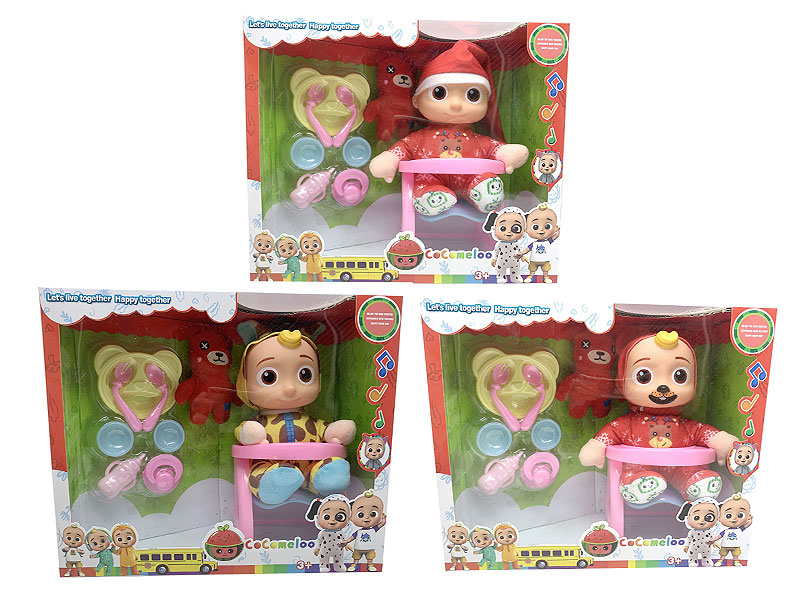 10inch Cotton Super Baby Set W/M(3S) toys