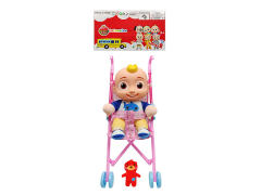 14inch Cotton Super Baby Set W/M & Go-Cart