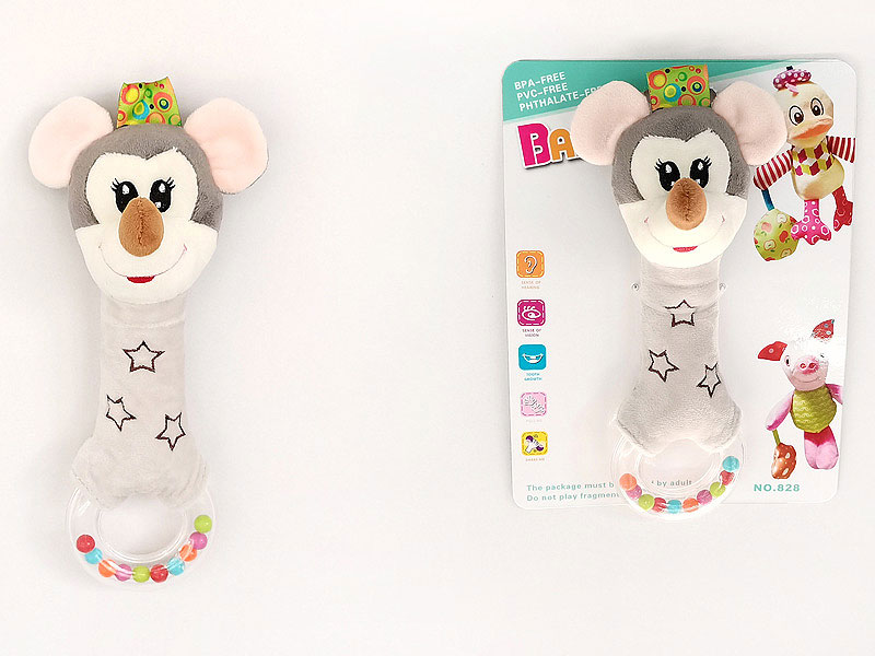 Stuffed Padded Colorful Bead Ring Rat toys